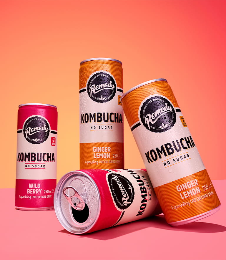 Remedy Kombucha Cans